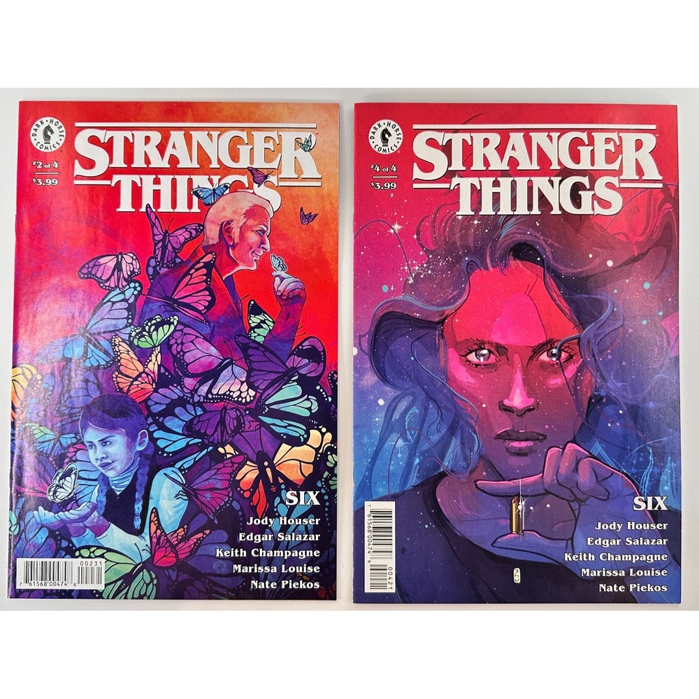 Stranger Things SIX PREQUEL Comic Books Dark Horse 2 & 4 DAWN & WARD ART Netflix